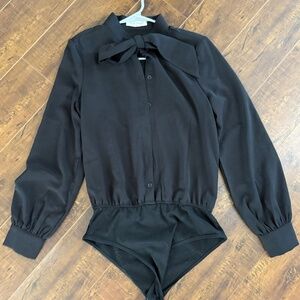 Black Kate Kasin long sleeve top, size small